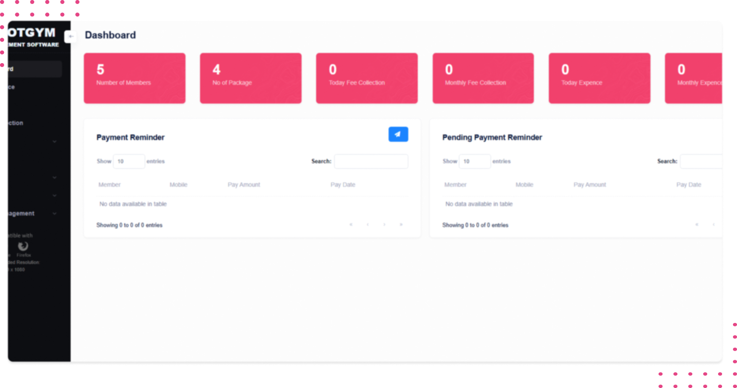 LMS Dashboard and User Management
