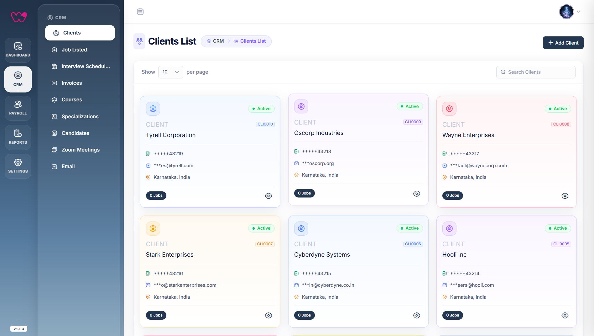 Centralized Client & Candidate Relationship Management